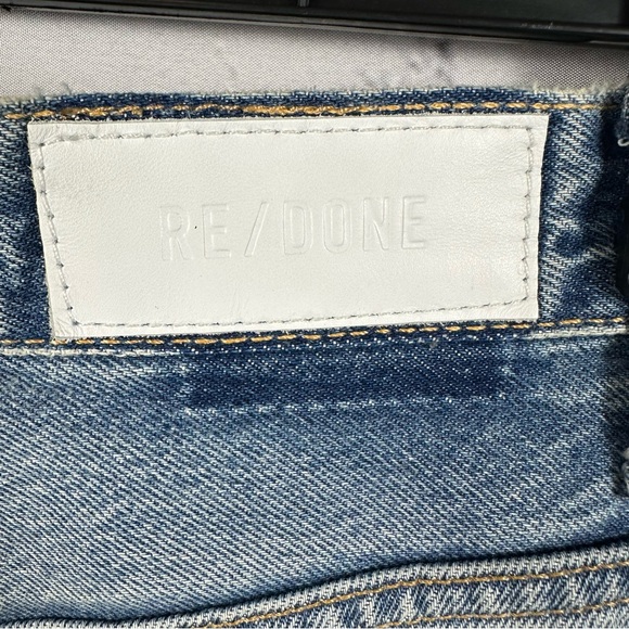 Re/Done Ultra High Rise Taper Jeans in Favorite Bleu 23 NWT (Needs Easy Fix) - Picture 7 of 8